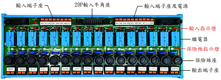 TBR-16F 繼電器端子台 接線