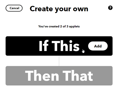 IFTTT Create