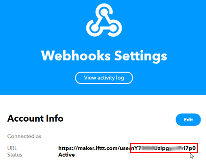 IFTTT Key